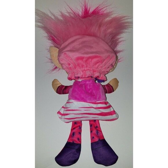 FlipZee Trolls 2 in 1 Pretty In Pink 15" Plush Stuffed Animal Toy Jay Play 2017 - Picture 5 of 9